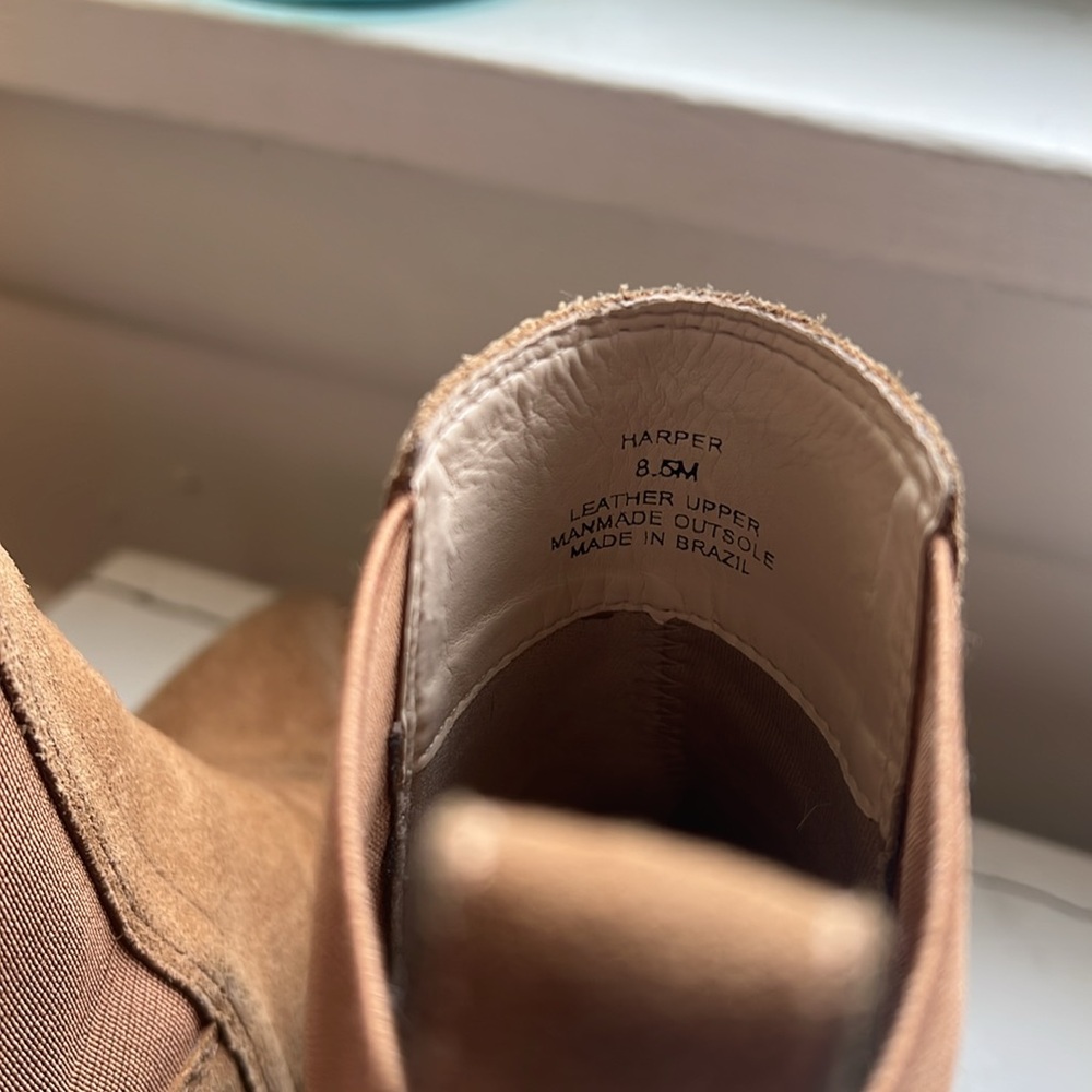 Matisse Tan Suede boots high heel booties brown pointed toe Women’s size 8.5 - Picture 11 of 13